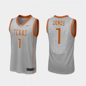 Men's Texas Longhorns #1 Andrew Jones Black Golden Authentic College Basketball  Jersey 306500-716