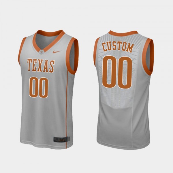 Men's Replica University of Texas Basketball #00 college Custom